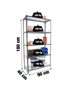 Estantería SIMONRACK Simonclick 5/400 antracita/blanco