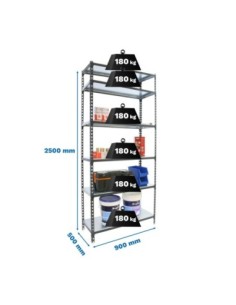 Estantería SIMONRACK Simonclick 6/500 antracita/galva