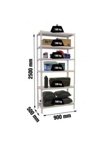Estantería SIMONRACK Simonclick 6/500 blanco/blanco