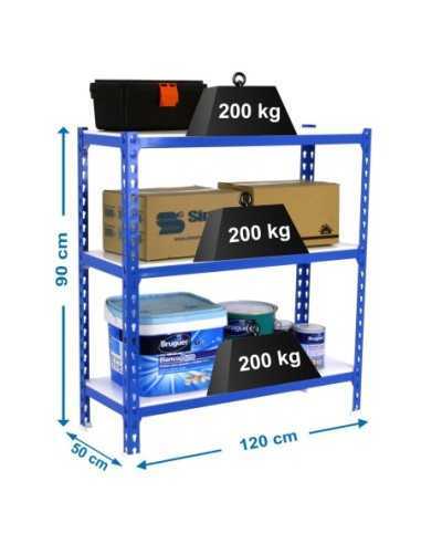 Estantería SIMONRACK Simonclick megaplus 3/500 900 azul/blanco