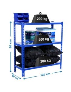 Estantería SIMONRACK Simonclick megaplus 3/500 900 azul/galva