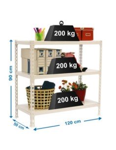 Estantería SIMONRACK Simonclick megaplus 3/500 900 blanco/blanco