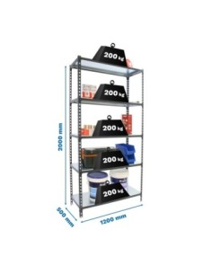 Estantería SIMONRACK Simonclick megaplus 5/500 antracita/galva