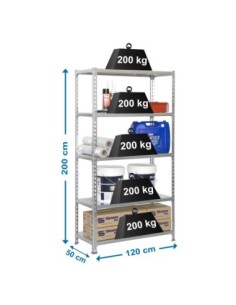 Estantería SIMONRACK Simonclick megaplus 5/500 galva/galva
