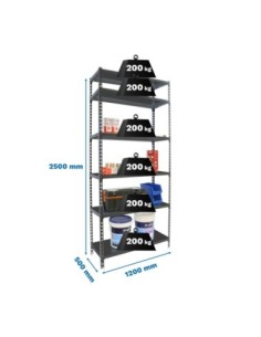 Estantería SIMONRACK Simonclick megaplus 6/500 2500 antra/antra