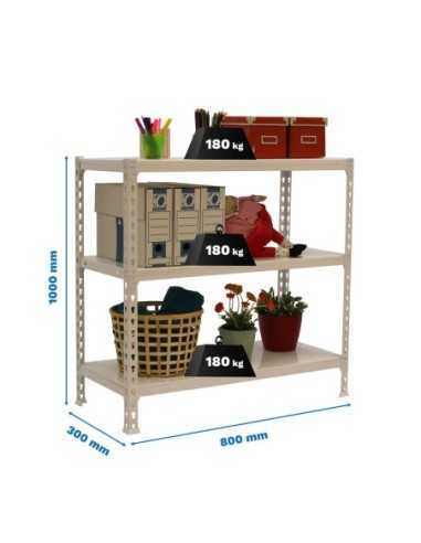 Estantería SIMONRACK Simonclick mini 3/300 1000 blanco/blanco