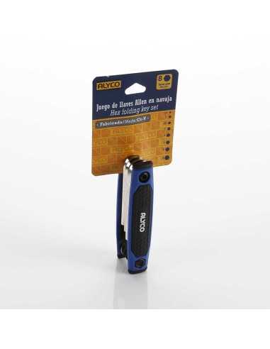 Juego de 8 Llaves Allen Navaja 1.5-8 mm Alyco Ref. 193082