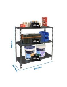 Estantería SIMONRACK Simonclick mini 3/300 900 antracita/antracita