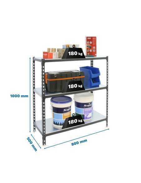 Estantería SIMONRACK Simonclick mini 3/500 1000 antracita/galva
