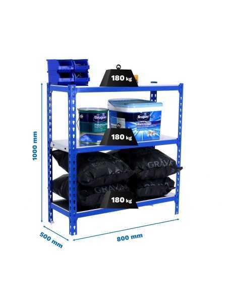 Estantería SIMONRACK Simonclick mini 3/500 1000 azul/galva