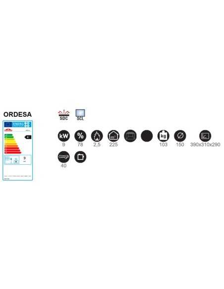 Estufa De Leña BRONPI Ordesa Hierro Fundido | Hogar Cahersa