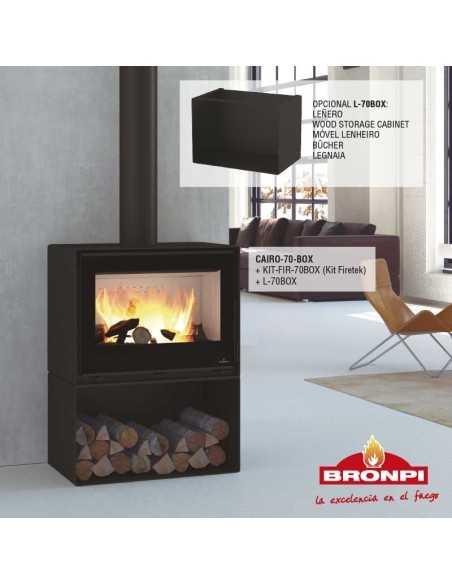 Estufa De Leña BRONPI Cairo-70-box Frontal C | Hogar Cahersa