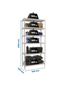 Estantería SIMONRACK Simonclick mini 6/400 blanco/blanco