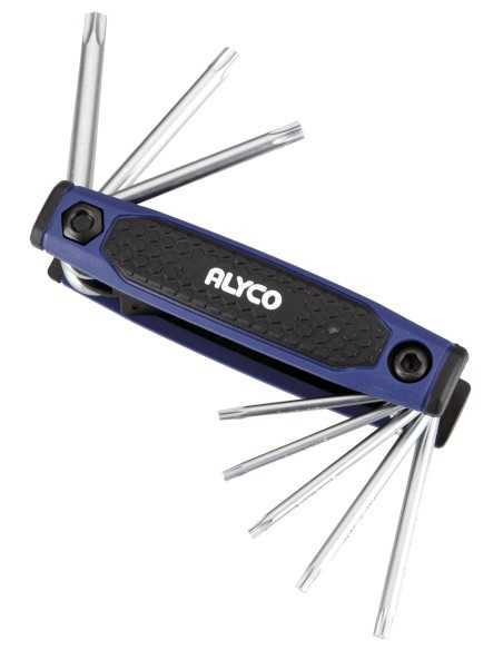 Juego de Llaves Torx ALYCO Ref. ALY193281-Llaves Acodadas T6-T25