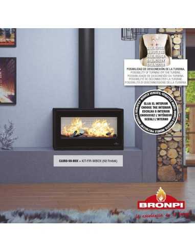 Estufa De Leña BRONPI Cairo-90-box Frontal C | Hogar Cahersa