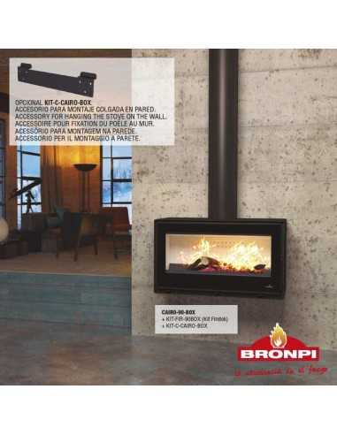 Estufa De Leña BRONPI Cairo-90-box Frontal C | Hogar Cahersa