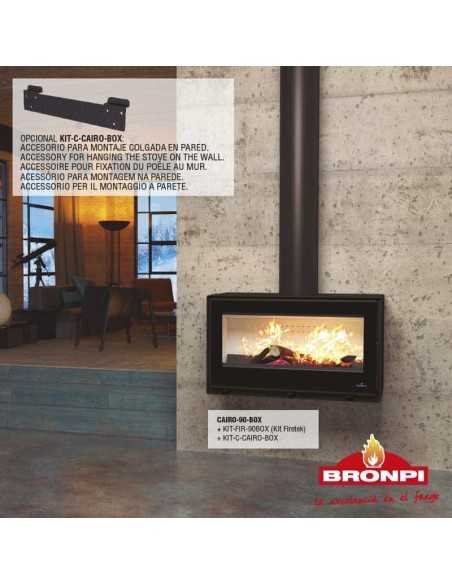 Estufa De Leña BRONPI Cairo-90-box Frontal C | Hogar Cahersa