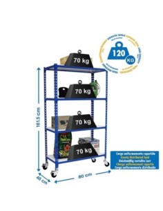 Estantería SIMONRACK Simonclick mobile mini 4/400 1500 azul/blanco