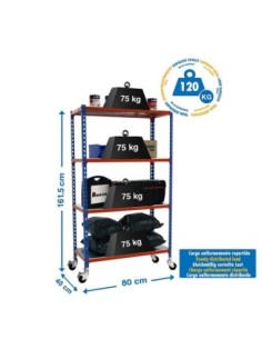 Estantería SIMONRACK Simonclick mobile mini 4/400 1500 azul/nar/gal