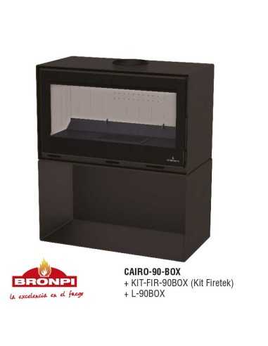 Estufa De Leña BRONPI Cairo-90-box Frontal C | Hogar Cahersa