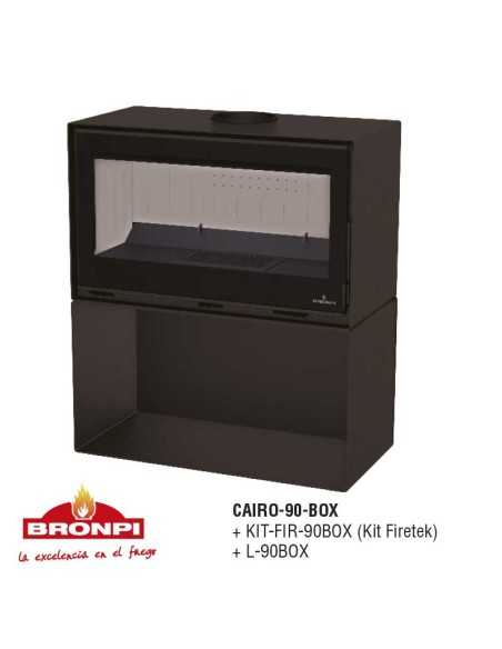 Estufa De Leña BRONPI Cairo-90-box Frontal C | Hogar Cahersa