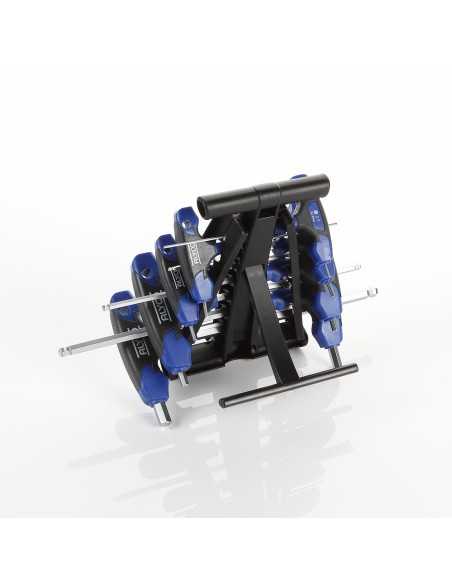 Juego de 8 Llaves Allen-Bola con Mango en T Bicomponente ALYCO Ref. 195274