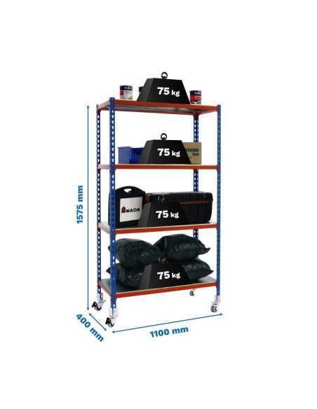 Estantería SIMONRACK Simonclick mobile superplus 4/400 1500 az/na/g