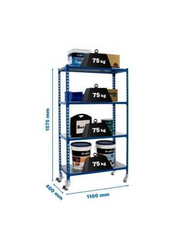 Estantería SIMONRACK Simonclick mobile superplus 4/400 1500 azu/gal