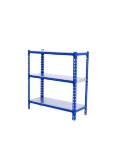 Estantería SIMONCLICK plus 3/400 900 azul/galvanizado | Estantería sin tornillos con baldas de madera SimonRack