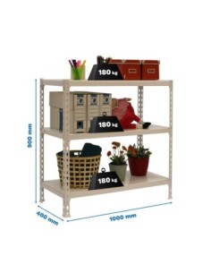 Estantería SIMONRACK Simonclick plus 3/400 900 blanco/blanco