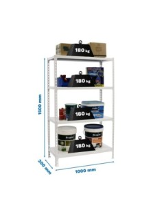 Estantería SIMONRACK Simonclick plus 4/300 1500 blanco/blanco