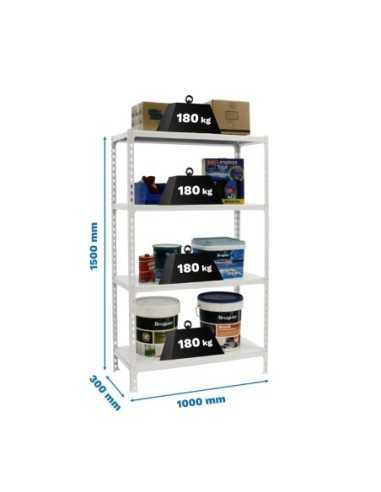Estantería SIMONRACK Simonclick plus 4/300 1500 blanco/blanco
