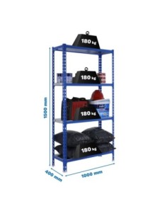 Estantería SIMONRACK Simonclick plus 4/400 1500 azul/galva