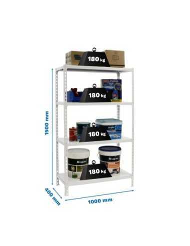 Estantería SIMONRACK Simonclick plus 4/400 1500 blanco/blanco