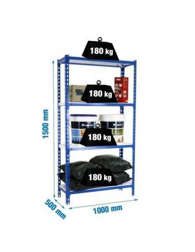 Estantería SIMONRACK Simonclick plus 4/500 1500 azul/blanco