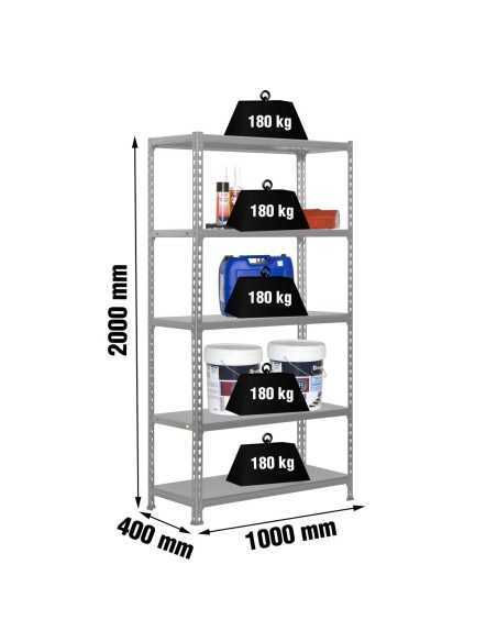 Estantería SIMONRACK Simonclick plus 5/400 gris/gris