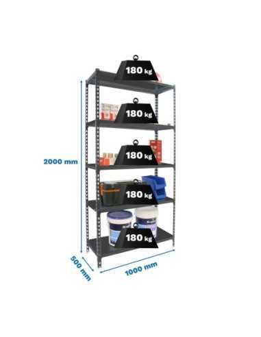 Estantería SIMONRACK Simonclick plus 5/500 antracita/antracita