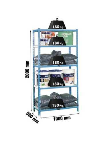 Estantería SIMONRACK Simonclick plus 5/500 azul/blanco