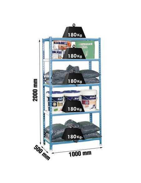 Estantería SIMONRACK Simonclick plus 5/500 azul/blanco