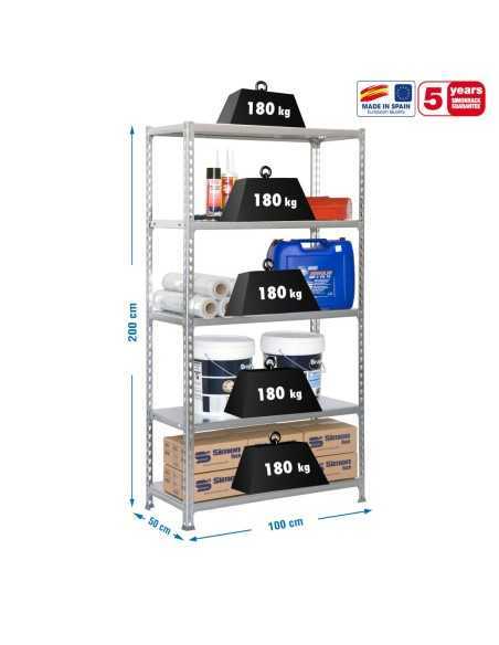 Estantería SIMONRACK Simonclick plus 5/500 gris/gris
