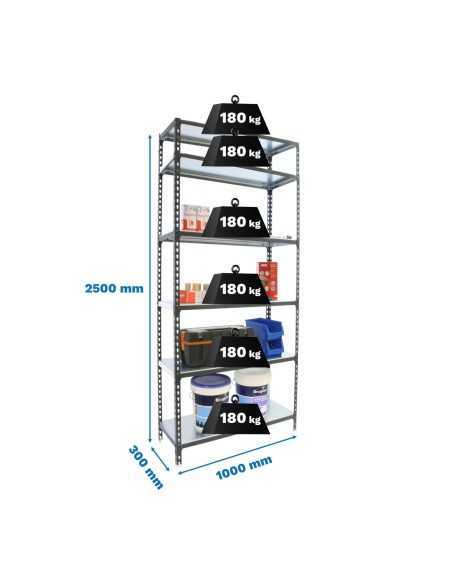 Estantería SIMONRACK Simonclick plus 6/300 antracita/blanco
