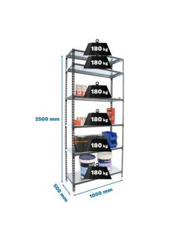 Estantería SIMONRACK Simonclick plus 6/500 antracita/blanco