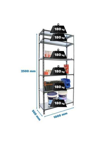 Estantería SIMONRACK Simonclick plus 6/500 antracita/galva