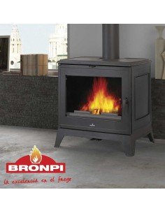 Estufa De Leña BRONPI Preston Hierro Fundido | Hogar Cahersa