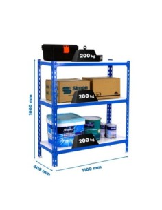Estantería SIMONRACK Simonclick superplus 3/400 1000 azul/blanco