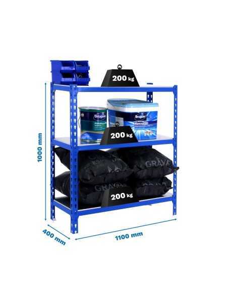 Estantería SIMONRACK Simonclick superplus 3/400 1000 azul/galva