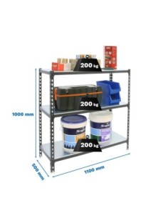 Estantería SIMONRACK Simonclick superplus 3/500 1000 antracita/galv