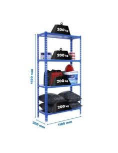 Estantería SIMONRACK Simonclick superplus 4/300 1500 azul/galva