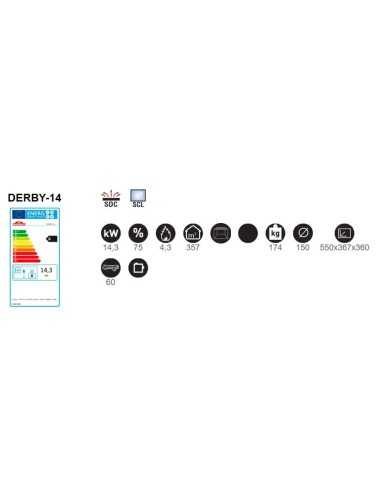 Estufa De Leña BRONPI Derby Puerta Lateral H | Hogar Cahersa