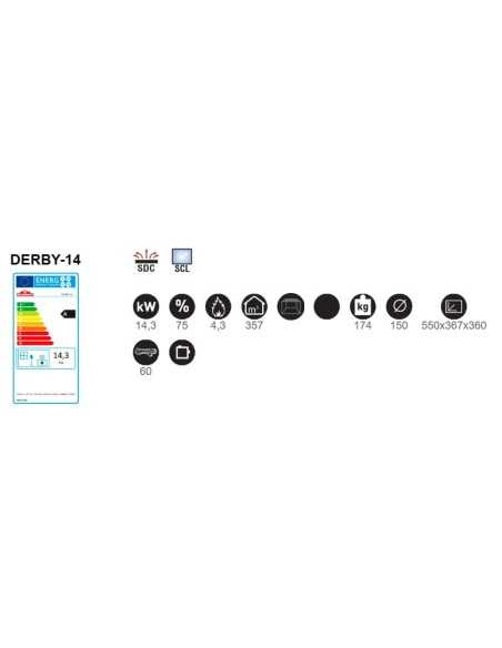 Estufa De Leña BRONPI Derby Puerta Lateral H | Hogar Cahersa